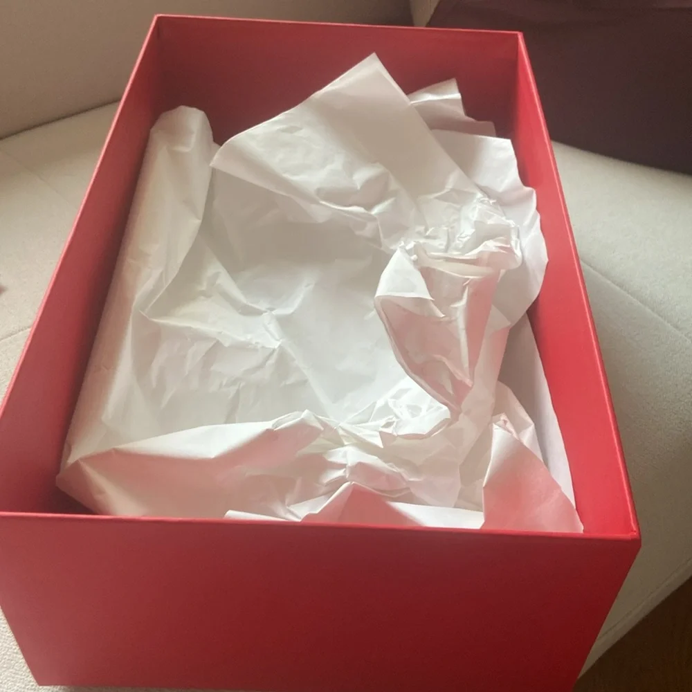 Salvatore Ferragamo Red Garment box  for high hills  shoe box